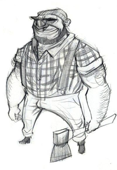 Lumberjack Sketch Lumberjack Sketch