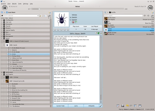 Amarok Screenshot Amarok Screenshot