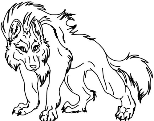 Fire Wolf Sketch Fire Wolf Sketch