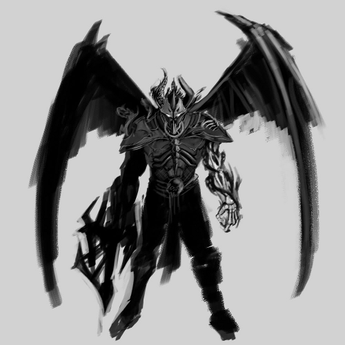 Demon Warrior Sketch Demon Warrior Sketch