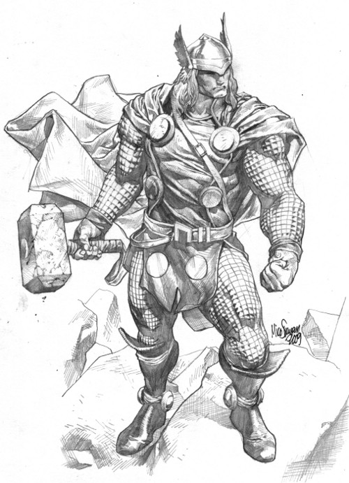 Thor Sketch Thor Sketch