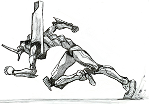Robot Sprint Sketch Robot Sprint Sketch
