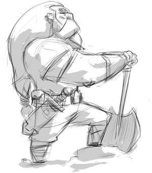 Dwarf Miner Sketch