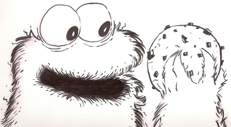 Cookie Monster Cookie Sketch Cookie Monster Cookie Sketch