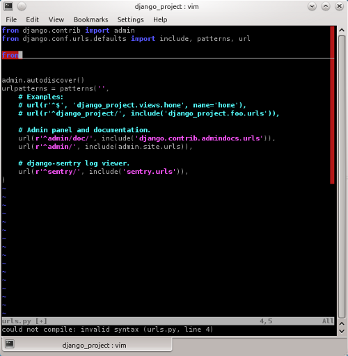 pyflakes Screenshot